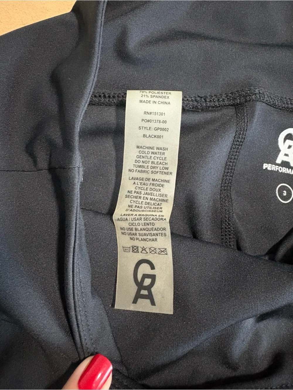 Good American Black Logo-Trim Active Leggings & Sports Bra